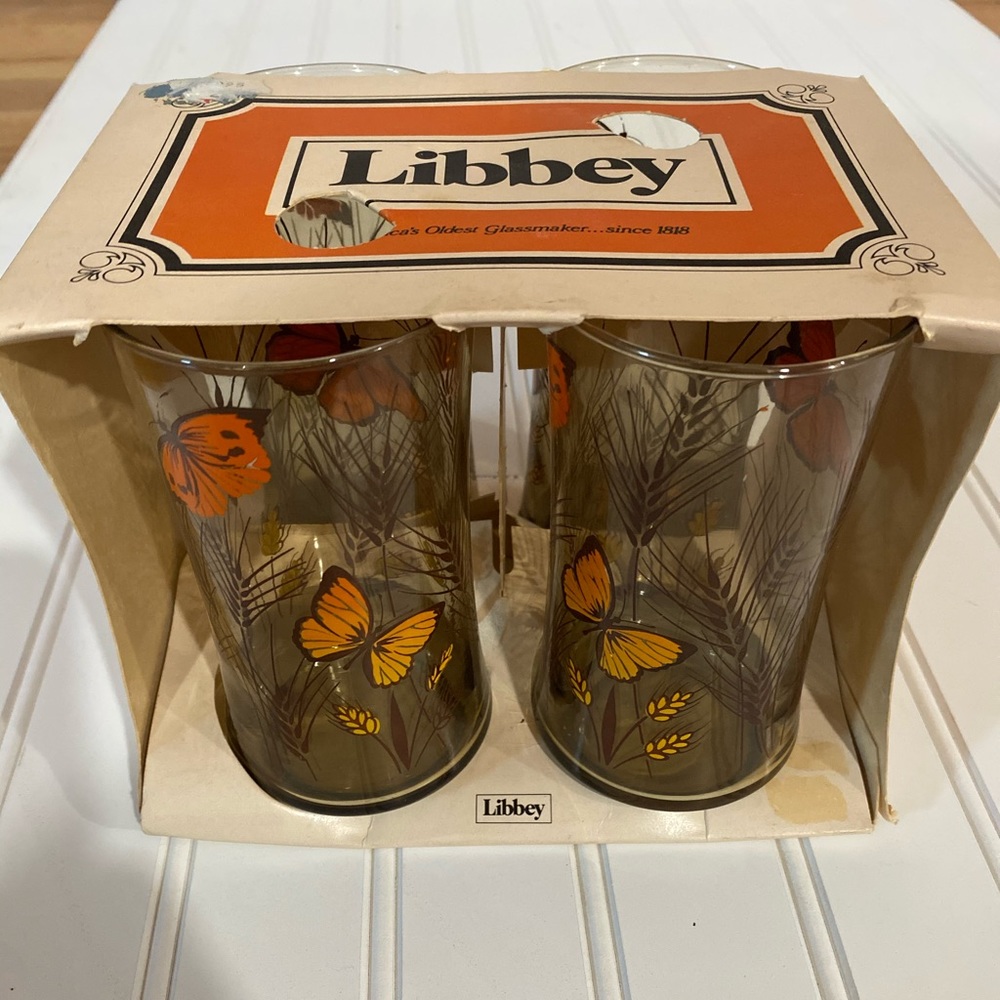 Libbey Vintage 12 oz Glasses. Set of 4